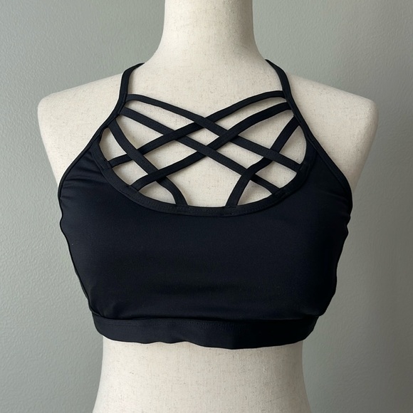 Calia Strappy Black Sports Bra‎ / SZ M - Picture 3 of 6